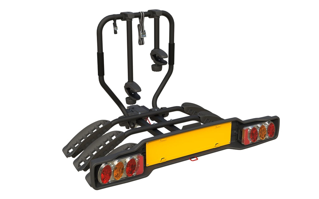 Peruzzo - Pure Instinct Hitch Carrier - Transport 2 Bikes up to 60kg - Compatible with Electric and Fat Bikes - Tilt with Pedal - Key Lock Included - European Universal
