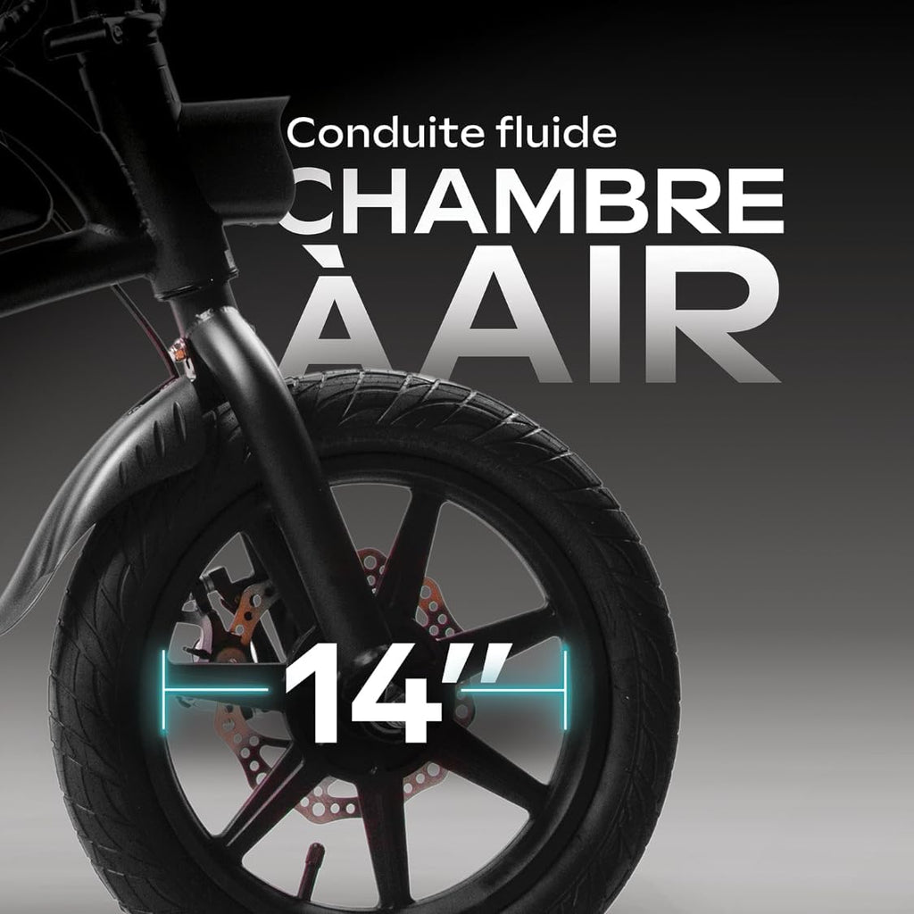 UrbanGlide Adult Electric Balance Bike 140 – 250W Motor – Range up to 18 km – 14" Inflatable Wheels – 42V/5.2Ah Battery – Weight 15 kg