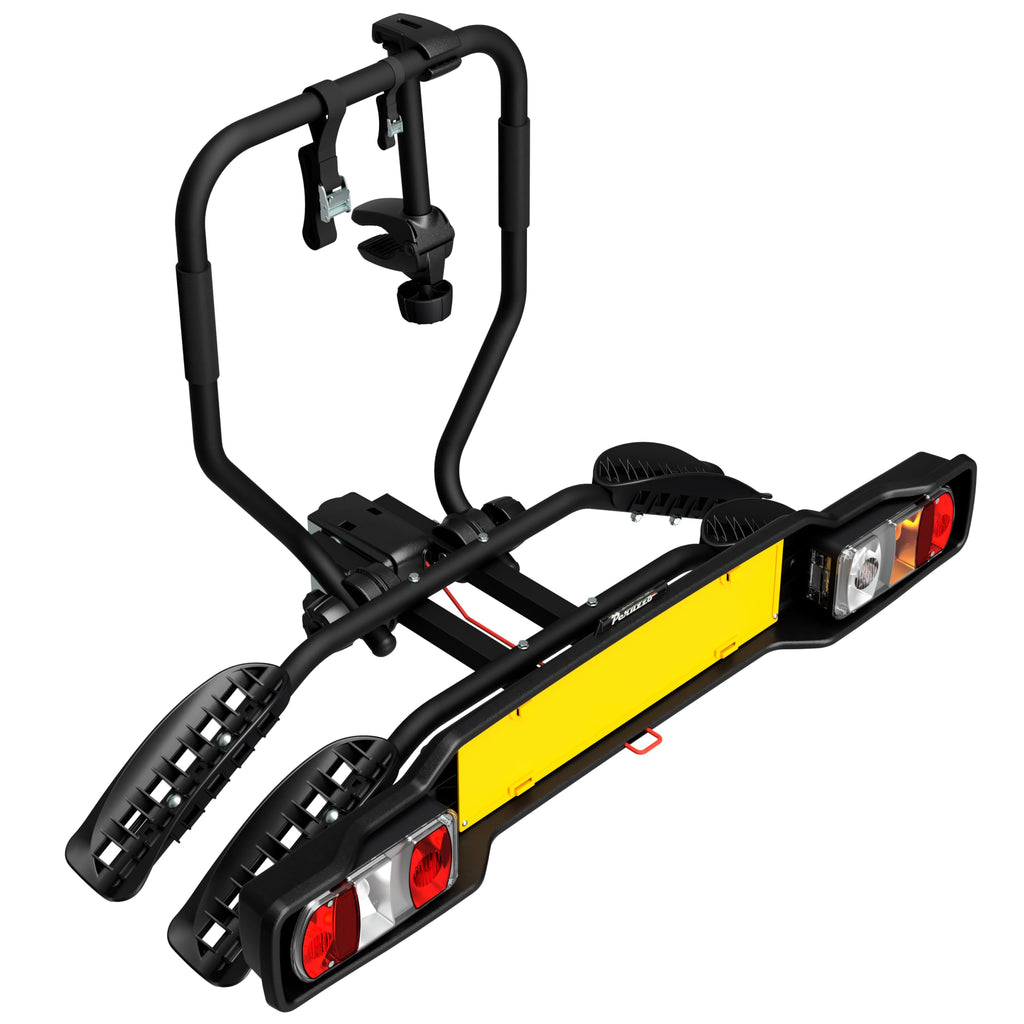 Peruzzo - Pure Instinct Hitch Carrier - Transport 2 Bikes up to 60kg - Compatible with Electric and Fat Bikes - Tilt with Pedal - Key Lock Included - European Universal