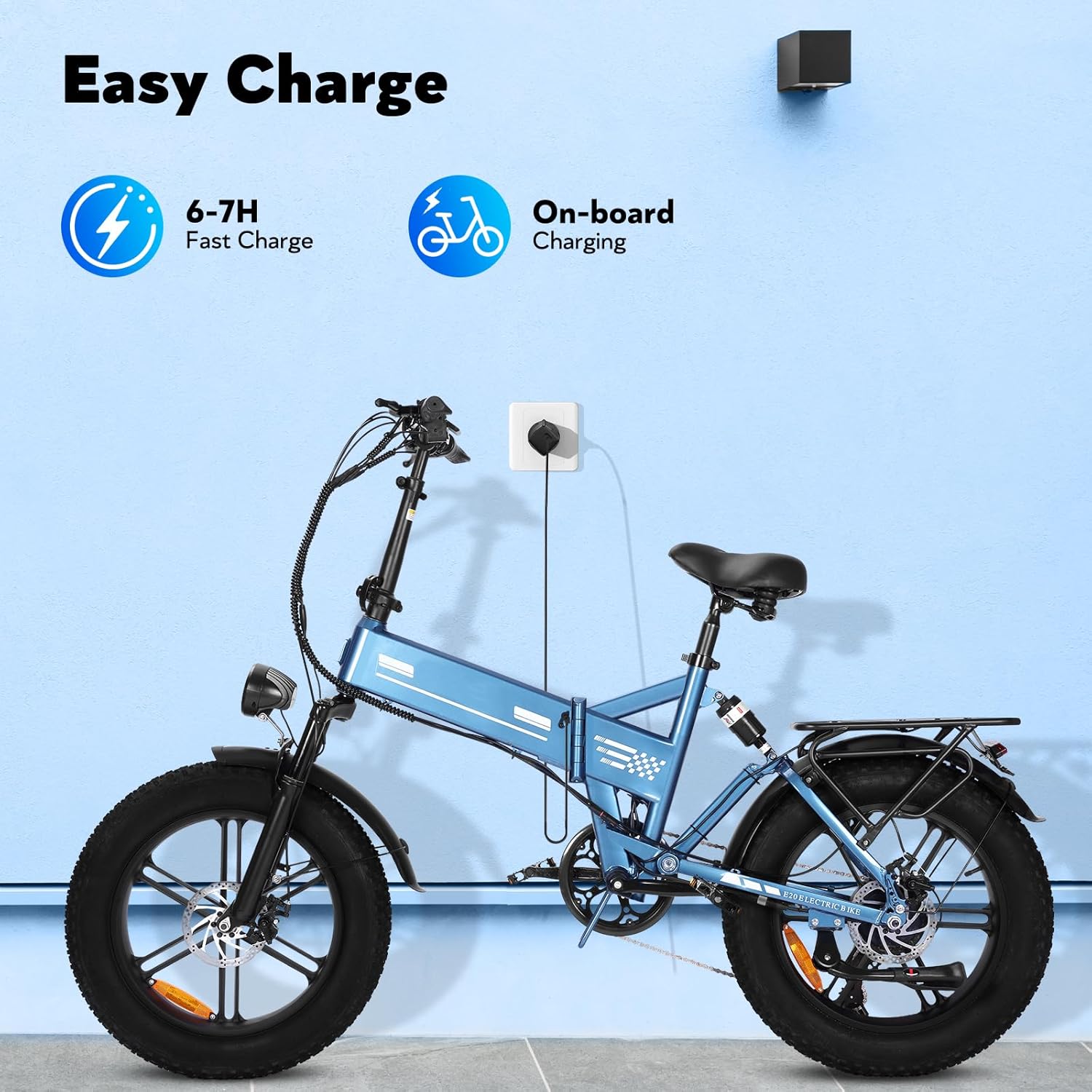 Electric Bike, 20 Inch Adult Electric Bike, Battery 15/17/20AH, Range 60-100 km, Trekking Bike, E-Bike, Urban Electric Bike