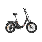 Générique Velo Electrique Pliable 20" Fat Bike 48V 250W avecBatterie 15Ah, Autonomie 40-60 km, Suspension Avant, Freins aDisque, Ecran LCD, Panier & Porte-Bagages - Velo Urbain