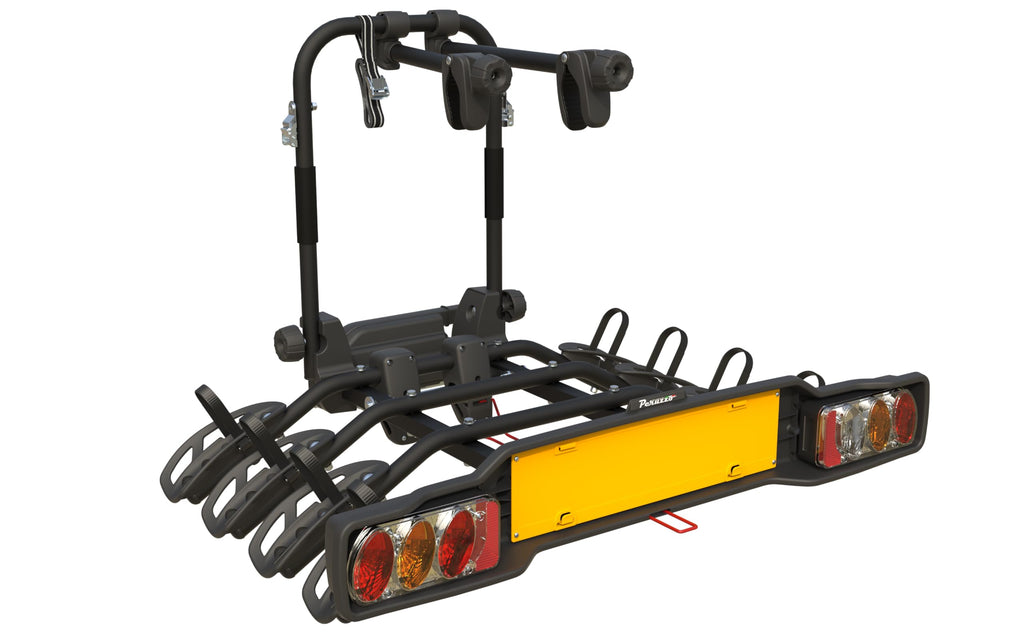 Peruzzo - Pure Instinct Hitch Carrier - Transport 2 Bikes up to 60kg - Compatible with Electric and Fat Bikes - Tilt with Pedal - Key Lock Included - European Universal