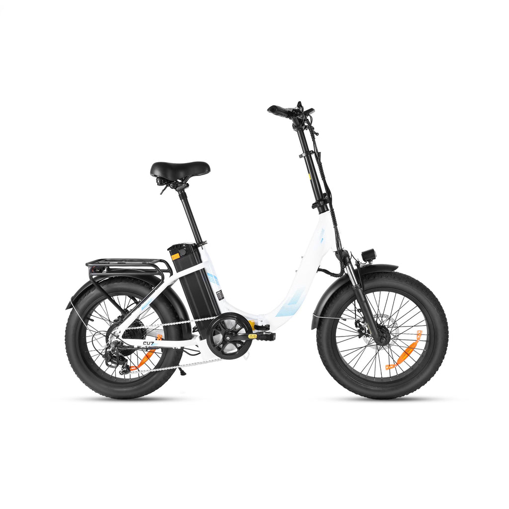 Générique Velo Electrique Pliable 20" Fat Bike 48V 250W avecBatterie 15Ah, Autonomie 40-60 km, Suspension Avant, Freins aDisque, Ecran LCD, Panier & Porte-Bagages - Velo Urbain