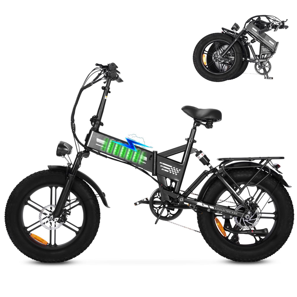 Electric Bike, 20 Inch Adult Electric Bike, Battery 15/17/20AH, Range 60-100 km, Trekking Bike, E-Bike, Urban Electric Bike