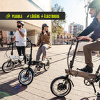 Flebi Supra 4.0+ Folding Electric Bike 16 Inches | Autonomy 100 km | Removable Battery 14Ah/504Wh | 7 Speeds | Unisex Compact and Lightweight Urban E-Bike