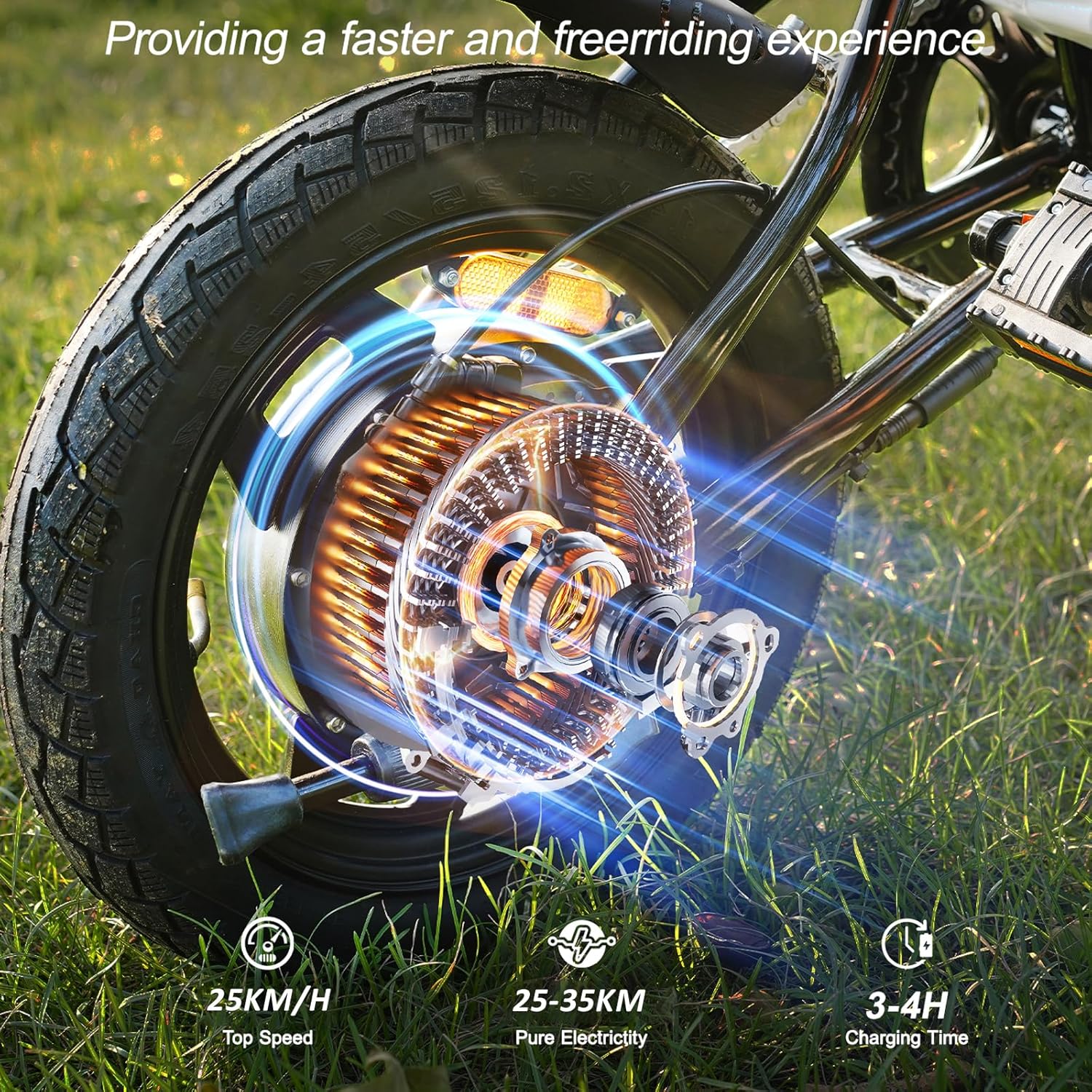 E Bike 14 Inch Folding Electric Bike with Removable Battery 36V 6.4Ah LCD Display 25km/h for Men and Women