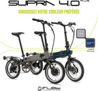 Flebi Supra 4.0+ Folding Electric Bike 16 Inches | Autonomy 100 km | Removable Battery 14Ah/504Wh | 7 Speeds | Unisex Compact and Lightweight Urban E-Bike