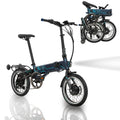 Flebi Supra 4.0+ Folding Electric Bike 16 Inches | Autonomy 100 km | Removable Battery 14Ah/504Wh | 7 Speeds | Unisex Compact and Lightweight Urban E-Bike