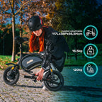 UrbanGlide Adult Electric Balance Bike 140 – 250W Motor – Range up to 18 km – 14" Inflatable Wheels – 42V/5.2Ah Battery – Weight 15 kg
